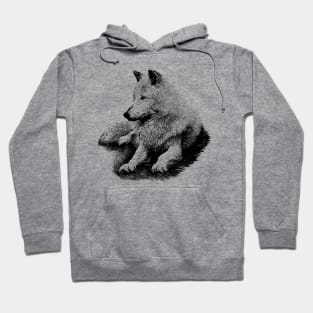 White wolf Hoodie